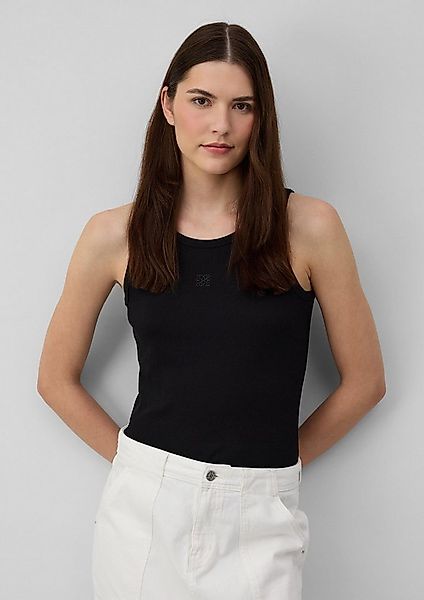 s.Oliver Muscleshirt T-Shirt Ripp-Top im Slim Fit mit Stickerei günstig online kaufen