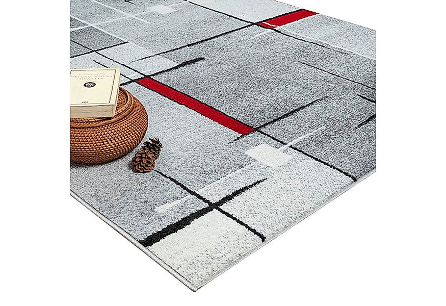 TeppichHome24 Teppich Moderner Teppich mit geometrischem Design in Grau, We günstig online kaufen