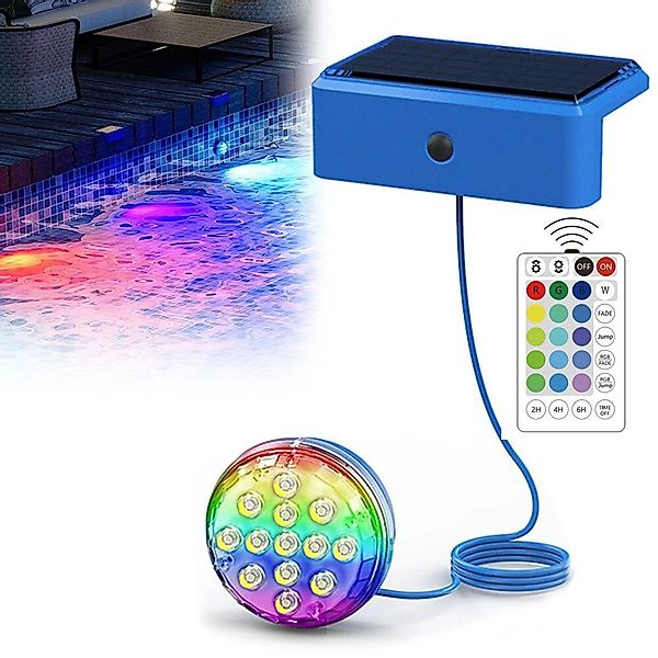 JOYOLEDER Pool-Lampe Magnet, LED Solar Poolbeleuchtung günstig online kaufen