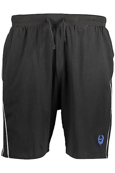GIAN MARCO VENTURI 5-Pocket-Hose Schwarze Herren-Baumwollshorts mit Kordelz günstig online kaufen