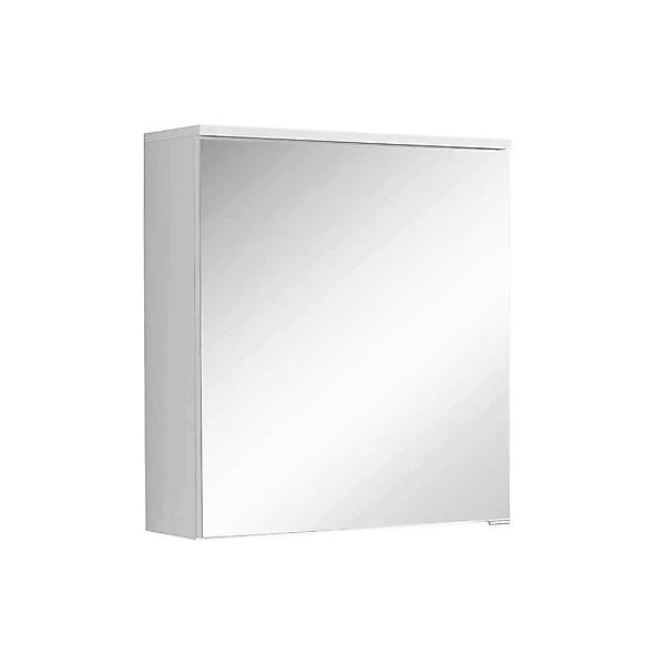 Badezimmer Spiegelschrank in Weiß einer Tür günstig online kaufen