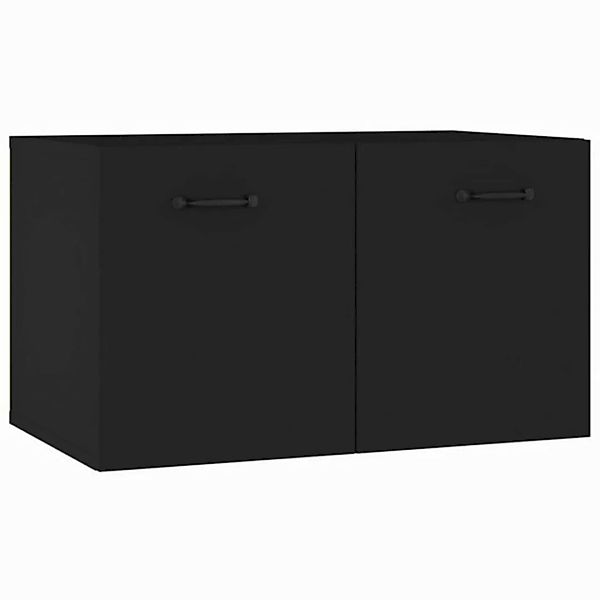 vidaXL Hängeschrank Hängeschrank Wandschrank Schwarz 60x36,5x35 cm Spanplat günstig online kaufen