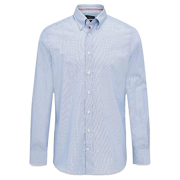 Hackett Oxford Streifen Eng Gestreiftes Langarmhemd 2XL White / Blue günstig online kaufen