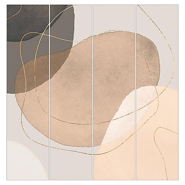 Bilderdepot24 Schiebegardine Flächenvorhang blickdicht Verspielte Impressio günstig online kaufen