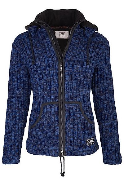THC Natural Line Strickjacke Schafwollstrickjacke blau 716 (1 Stück, 2-tlg. günstig online kaufen