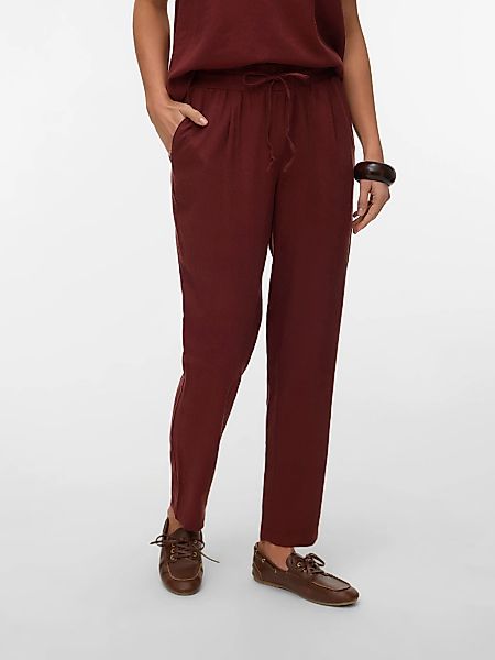 Vero Moda Schlupfhose "VMJESMILO MW ANKLE PANTS WVN NOOS" mit Leinen, elast günstig online kaufen