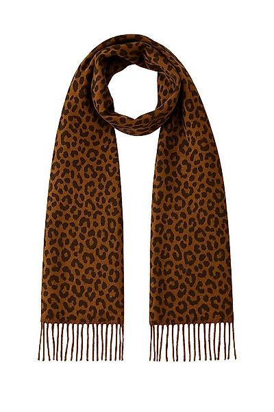 Faera Modeschal Leopardenmuster weicher Griff mit Fransen leicht wärmend, ( günstig online kaufen