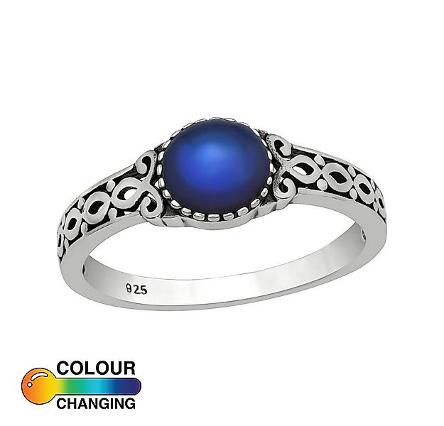 Order & Smile Schmuck Silberring Mood Ring: Stimmungsring Erwachsene Silber günstig online kaufen