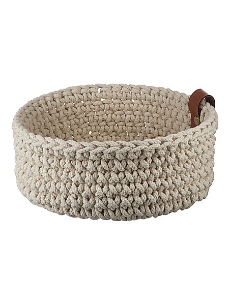 Häkelkorb Ecru Ø26 cm – Brotkorb & Aufbewahrung günstig online kaufen