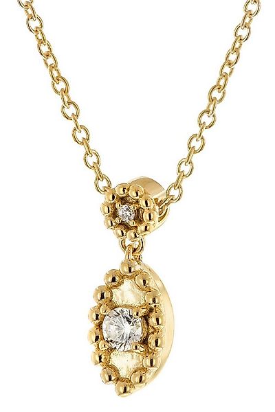 trendor Kette mit Anhänger 333 Gelbgold mit Zirkonia günstig online kaufen
