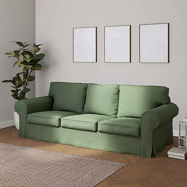 Bezug für Ektorp 3-Sitzer Schlafsofa, ALTES Modell, grün, Sofahusse Ektorp günstig online kaufen