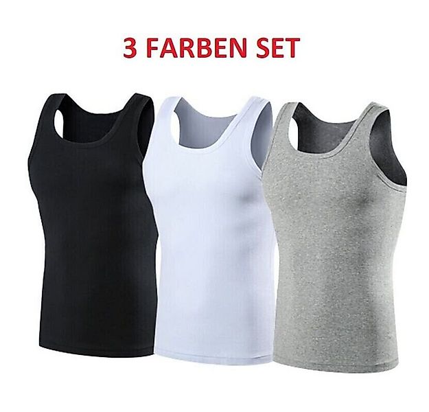 Selef Creation Unterhemd 3 FARBEN SET PREMIUM Herren Unterhemd Tank-Top Spo günstig online kaufen