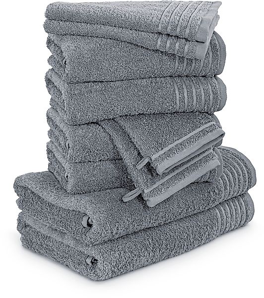 Möve Handtuch Set »New Classic« 10 Stk. Walkfrottier Waschhandschuhen, Gäst günstig online kaufen