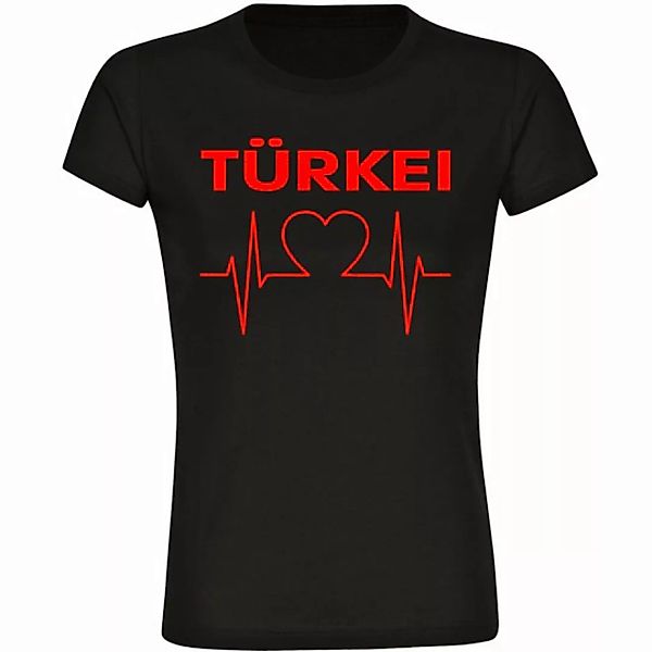 multifanshop T-Shirt Damen Türkei - Herzschlag - Frauen günstig online kaufen