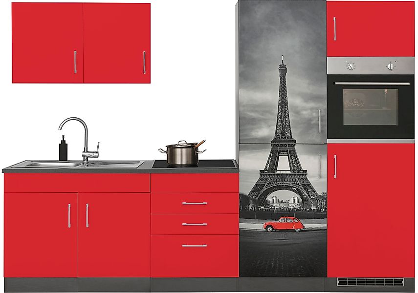 KOCHSTATION Küchenzeile »KS-Paris – Küchen mit einzigartigen Fotomotiven au günstig online kaufen