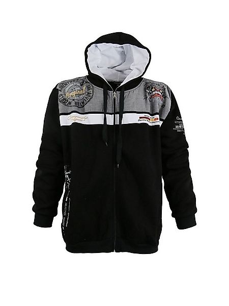 Lavecchia Sweatjacke Lavecchia Herren Sweatshirtjacke LV-2022 (Black, 5XL) günstig online kaufen
