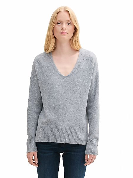 TOM TAILOR Denim Strickpullover, mit V-Ausschnitt günstig online kaufen