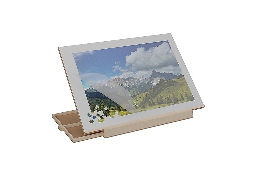 relaxdays Puzzleunterlage Neigbares Puzzlebrett bis 1000 Teile, (1-tlg) günstig online kaufen