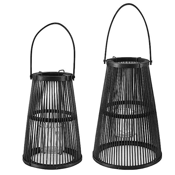 Home4Living Kerzenlaterne Laterne Holzlaterne Windlicht 2er günstig online kaufen