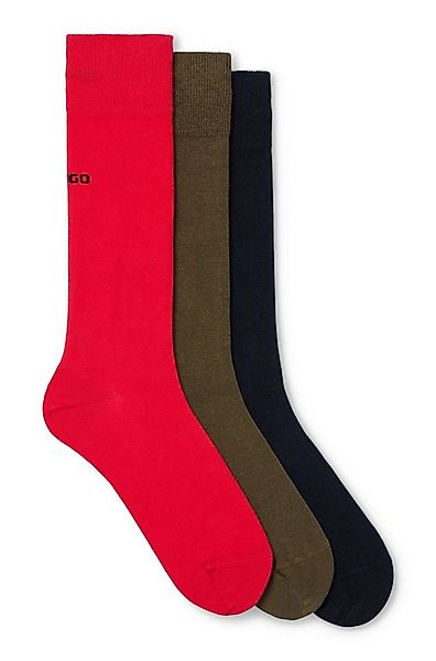 HUGO Businesssocken 3P RS UNI CC (Packung, 3-Paar, 3er Pack) mit kontrastfa günstig online kaufen