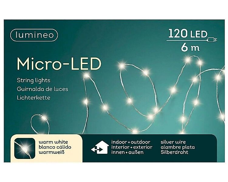 Kaemingk LED-Lichterkette Micro LED Strangbeleuchtung Outdoor L.595cm 120L günstig online kaufen
