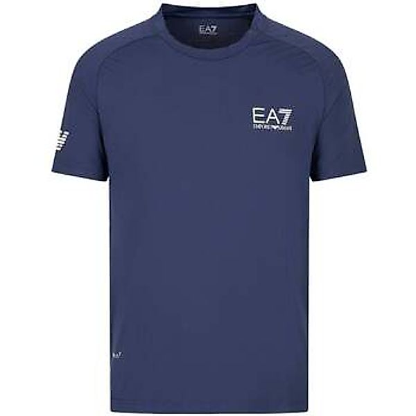 Ea7 Emporio Armani  T-Shirts & Poloshirts Tennis Pro VENTUS7 T-Shirt Navy B günstig online kaufen