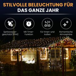 Gartenpirat LED-Lichternetz mit Kabel LED-Beleuchtung Lichterkette günstig online kaufen