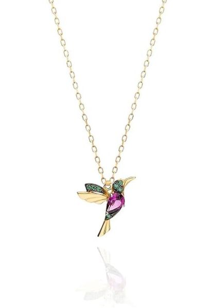 Einzelstück Charm-Kette Halskette Kolibri Anhänger 925 günstig online kaufen