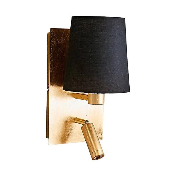 Lindby Wandleuchte Wandlampe Innen Aiden 8032171 Modern in Schwarz aus Text günstig online kaufen
