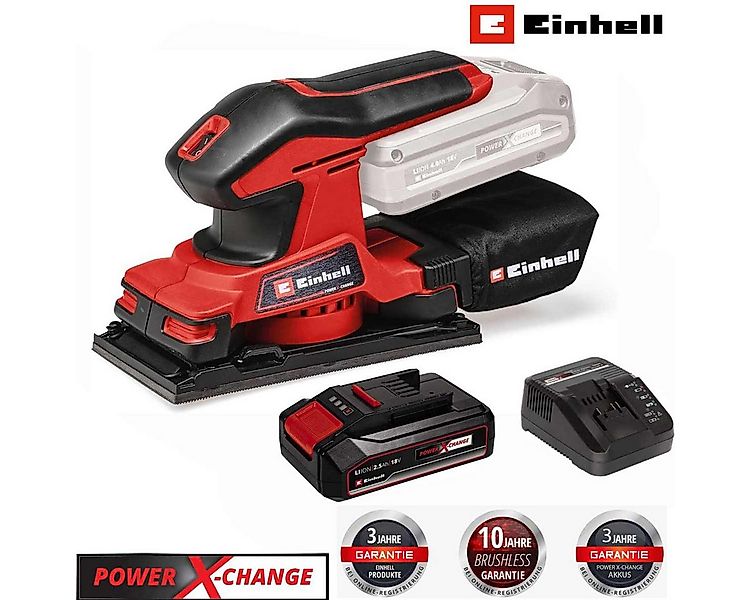 Einhell Schwingschleifer Akku-Schwingschleifer TC-OS 18/187 Li mit Akku 2.5 günstig online kaufen