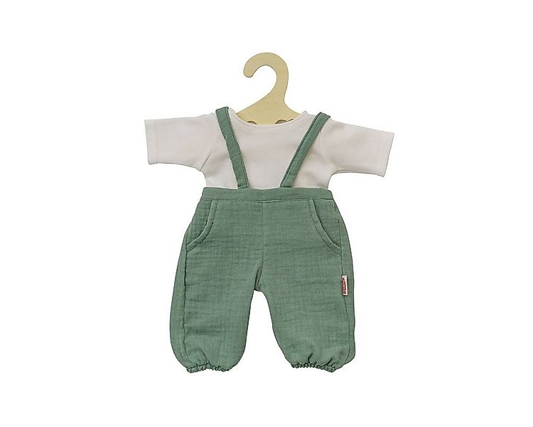 Heless Puppenkleidung Puppen-Latzhose mit weißem T-Shirt salbeigrün 35-45cm günstig online kaufen