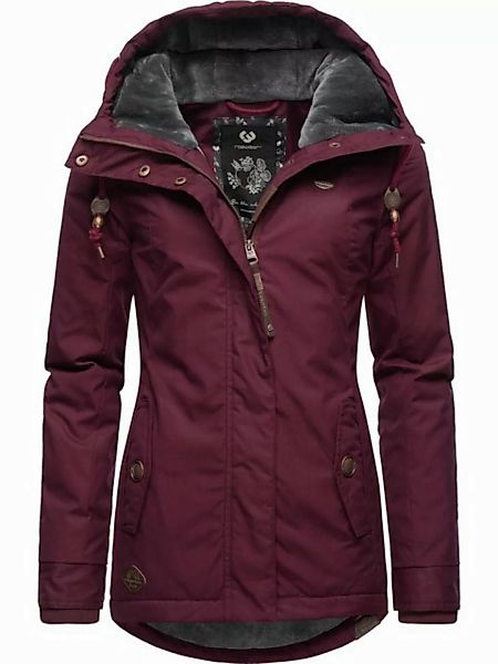 Ragwear Winterjacke Monade Damen Winterparka mit Kapuze und m. Fleece gefüt günstig online kaufen