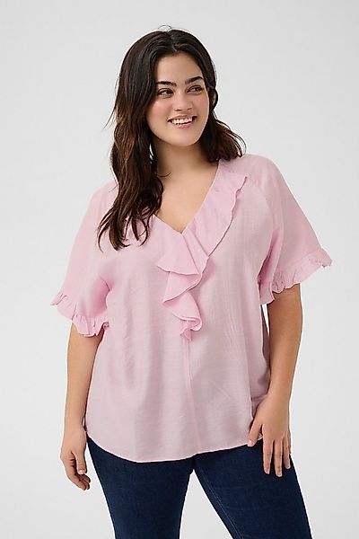 KAFFE Curve Kurzarmbluse Kurzarm-Bluse KCmeriana Große Größen günstig online kaufen