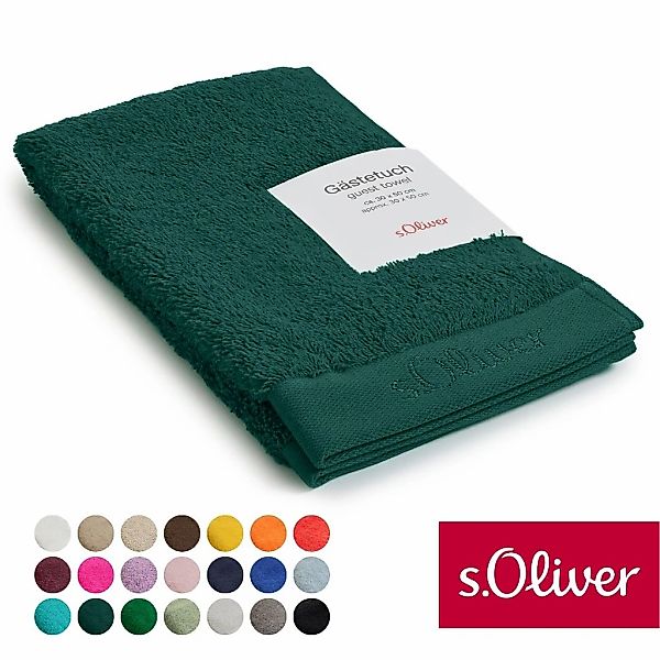 s.Oliver Gästehandtuch "s.Oliver, Premium Qualität, 600 gr/m², auch als Set günstig online kaufen
