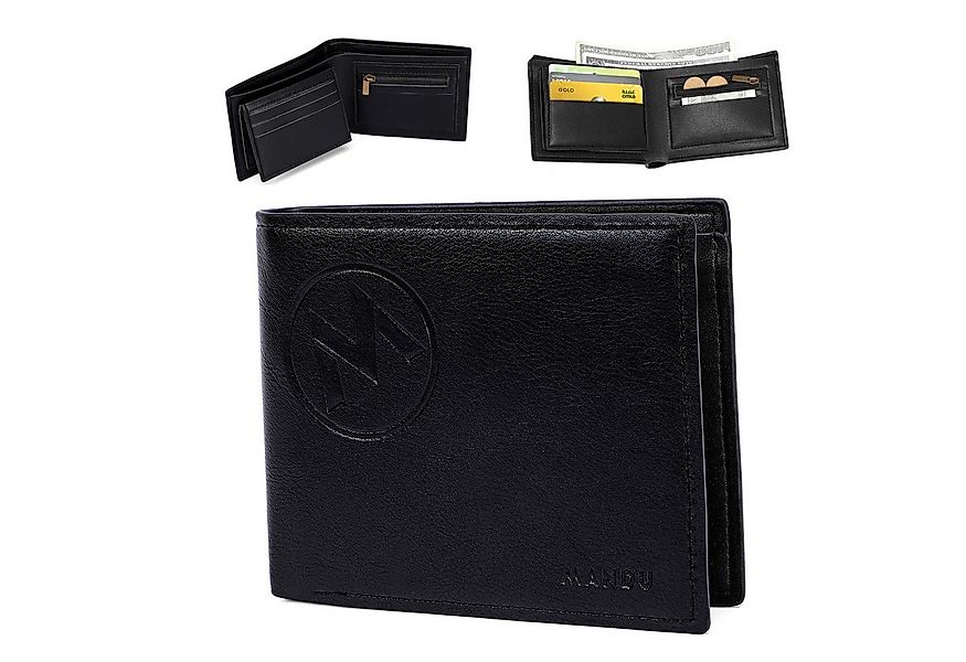 walkbee Geldbörse Geldbörse Echtleder Herren Portemonnaie mit Münzfach und günstig online kaufen