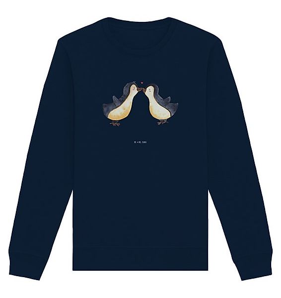 Mr. & Mrs. Panda Longpullover Größe M Pinguin Liebe - French Navy - Geschen günstig online kaufen