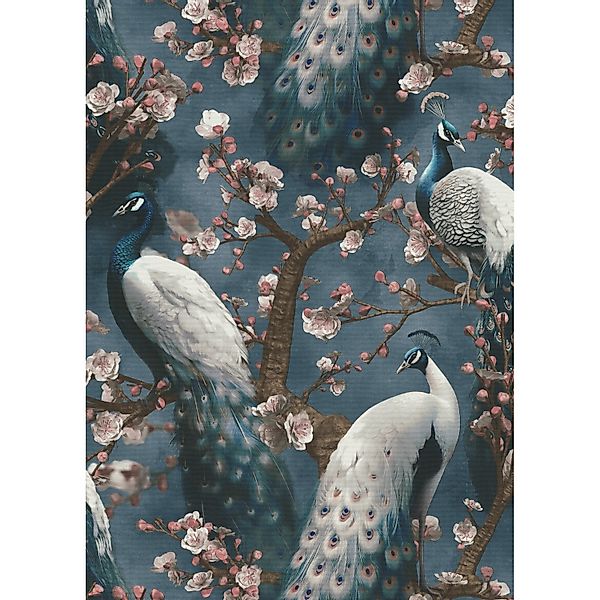 Erismann Vliestapete Play of light Pavo Blau FSC® günstig online kaufen