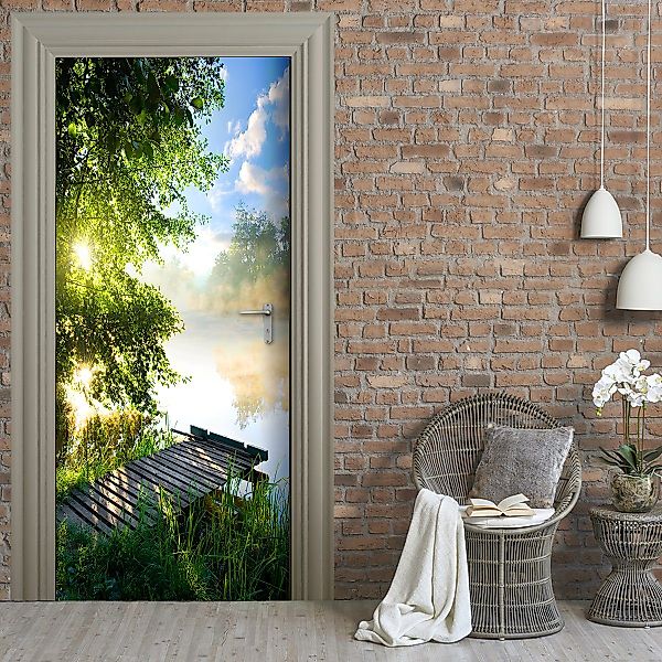 Stickerprofis Türtapete STEG AM SEE, Premiumklasse, günstig online kaufen