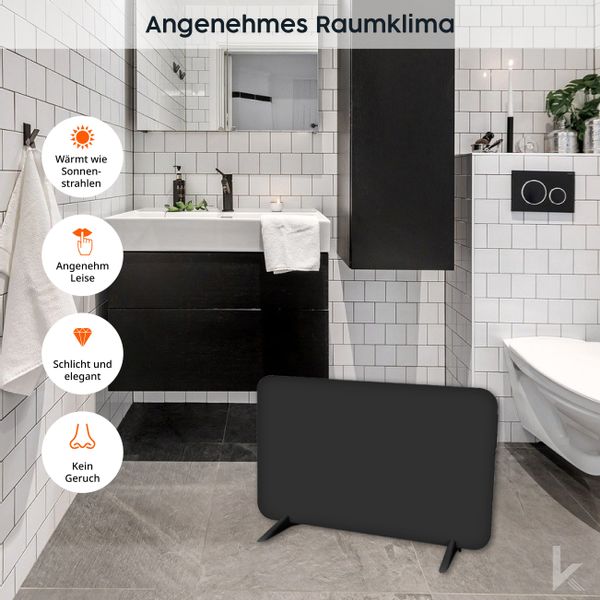 Könighaus Infrarotheizung Smart Dual-Infrarotheizung 450-800W -Stand/Wandmo günstig online kaufen