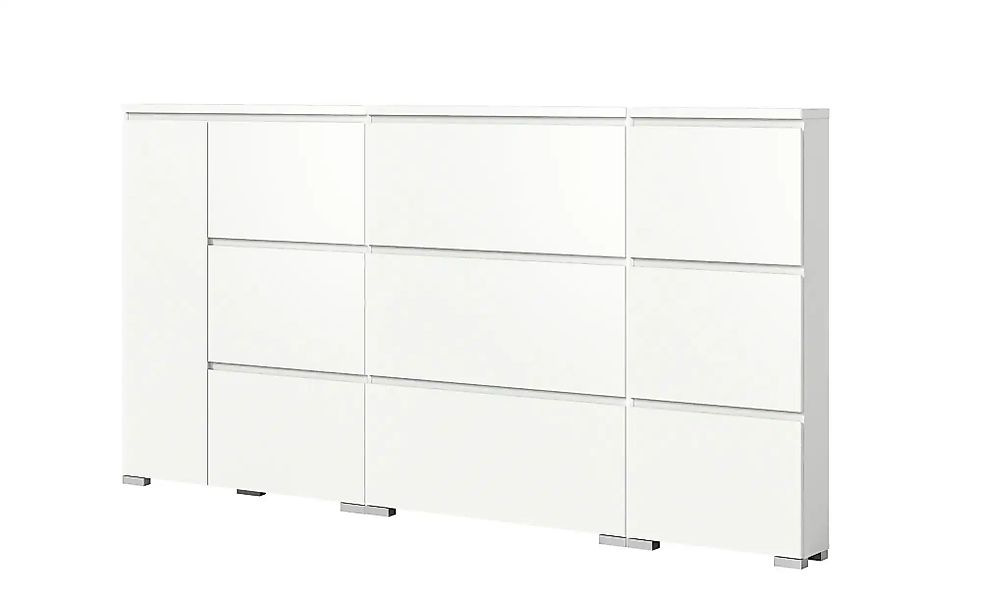 uno Schuhschrank-Set   ¦ weiß ¦ Maße (cm): B: 250 H: 133 Garderoben & Kleid günstig online kaufen