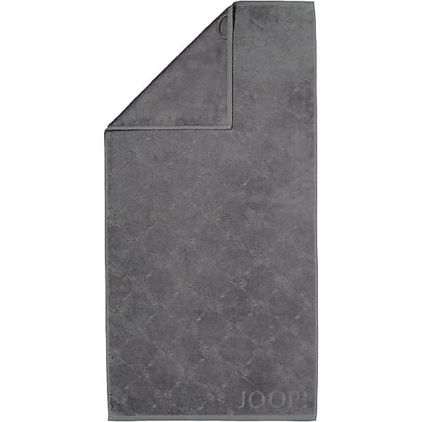 JOOP Uni Cornflower 1670 - Farbe: anthrazit - 774 - Handtuch 50x100 cm günstig online kaufen
