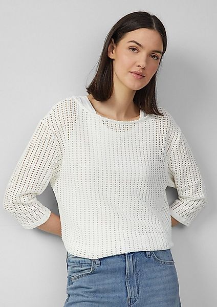 s.Oliver 3/4-Arm-Shirt T-Shirt Luftiges T-Shirt im Relaxed Fit günstig online kaufen