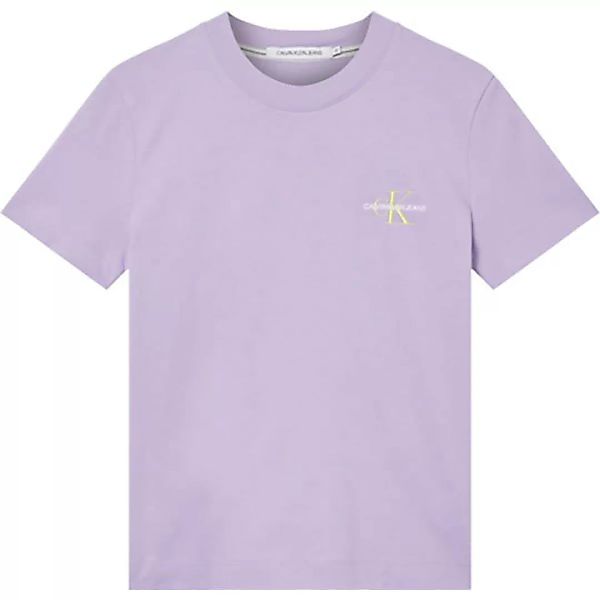 Calvin Klein Jeans Monogram Logo Kurzärmeliges T-shirt S Palma Lilac günstig online kaufen