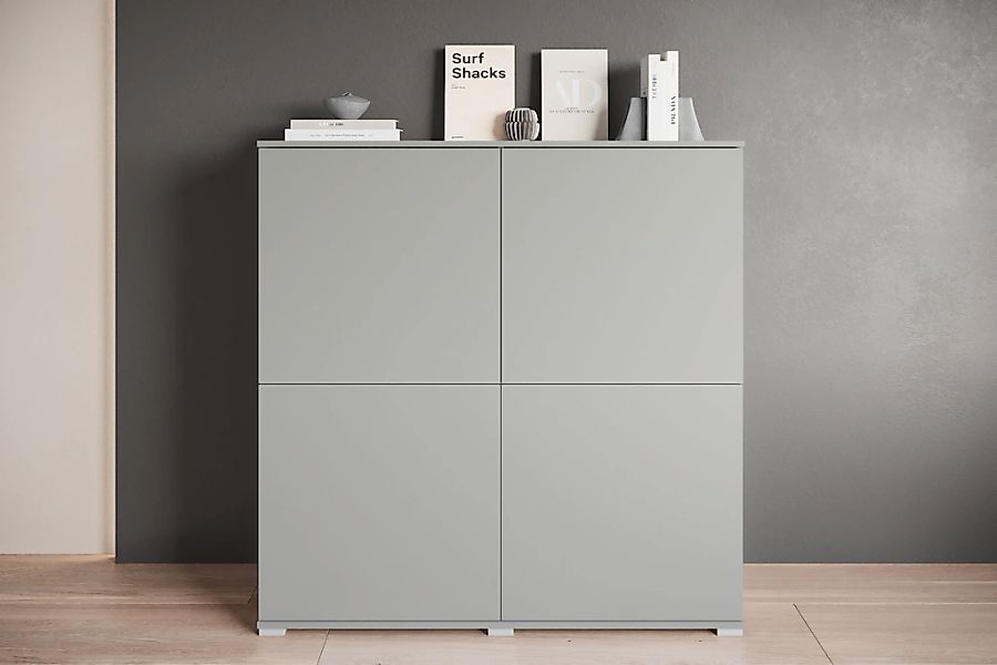 INOSIGN Highboard "Kenia, moderne grifflose Hochkommode mit 4 Türen, Breite günstig online kaufen