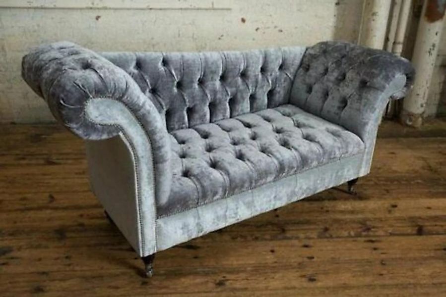 JVmoebel 2-Sitzer Design Chesterfield Stoff Couch Chaise Lounge Polster Cha günstig online kaufen