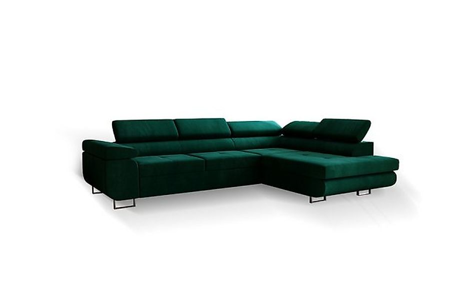 Goldstoff Ecksofa Designersofa mit Bettfunktion, multifunktionale Couch mit günstig online kaufen