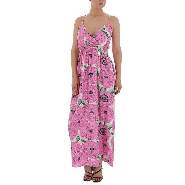 Ital-Design Sommerkleid Damen Freizeit Wickeloptik Geblümt günstig online kaufen