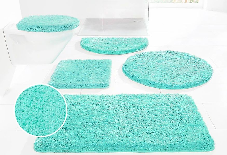 my home Badematte »Sanremo, Badvorleger, Badezimmer Teppich, sehr weich«, r günstig online kaufen
