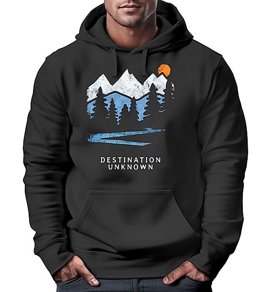 Neverless Hoodie Hoodie Herren Berge Wandern günstig online kaufen