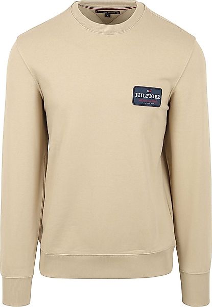 Tommy Hilfiger Sweater Roundel Logo Beige - Größe L günstig online kaufen